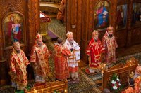 24-В неделю по Пасхе епископ Амфилохий принял участие в торжествах, посвященных преставлению ко Господу преподобного Севастиана Карагандинского