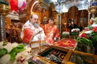 32-В неделю по Пасхе епископ Амфилохий принял участие в торжествах, посвященных преставлению ко Господу преподобного Севастиана Карагандинского
