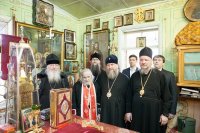 45-В неделю по Пасхе епископ Амфилохий принял участие в торжествах, посвященных преставлению ко Господу преподобного Севастиана Карагандинского