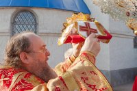 10-Управляющий Усть-Каменогорской епархией сослужил Главе Казахстанского Митрополичьего округа за освящением храма во имя новомучеников акмолинских