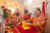 14-Управляющий Усть-Каменогорской епархией сослужил Главе Казахстанского Митрополичьего округа за освящением храма во имя новомучеников акмолинских