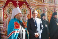 28-Управляющий Усть-Каменогорской епархией сослужил Главе Казахстанского Митрополичьего округа за освящением храма во имя новомучеников акмолинских