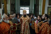 8-Божественная Литургия в день Собора новомучеников и исповедников Казахстанских в Спасо-Воскресенском кафедральном соборе Семипалатинска
