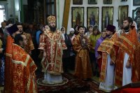 10-Божественная Литургия в день Собора новомучеников и исповедников Казахстанских в Спасо-Воскресенском кафедральном соборе Семипалатинска