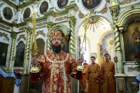22-Божественная Литургия в день Собора новомучеников и исповедников Казахстанских в Спасо-Воскресенском кафедральном соборе Семипалатинска
