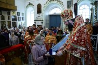 45-Божественная Литургия в день Собора новомучеников и исповедников Казахстанских в Спасо-Воскресенском кафедральном соборе Семипалатинска
