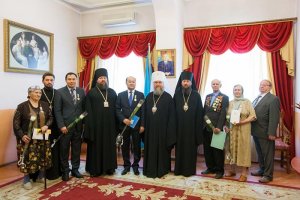 Управляющий Усть-Каменогорской епархией принял участие во вручении наград Казахстанского Митрополичьего округа по случаю 20-летия передачи православным верующим Вознесенского собора Южной столицы