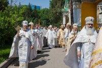 16-Епископ Амфилохий принял участие в торжествах по случаю 20-летия возвращения Вознесенского собора Алма-Аты Православной Церкви Казахстана