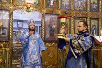25-Радуйся, Пречистая, весь мир рождеством Своим возвеселившая