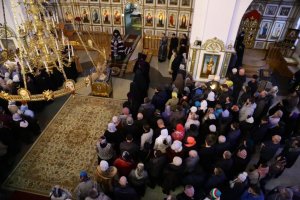 Чин прощения в главном храме столицы Рудного Алтая