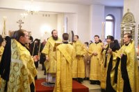 7-В Прощеное воскресенье епископ Амфилохий совершил Литургию в Андреевском соборе Усть-Каменогорска