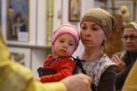 12-В Прощеное воскресенье епископ Амфилохий совершил Литургию в Андреевском соборе Усть-Каменогорска