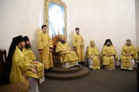 21-В Прощеное воскресенье епископ Амфилохий совершил Литургию в Андреевском соборе Усть-Каменогорска