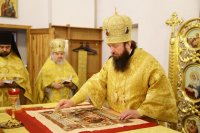 23-В Прощеное воскресенье епископ Амфилохий совершил Литургию в Андреевском соборе Усть-Каменогорска