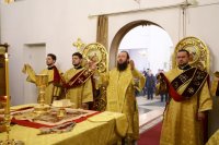27-В Прощеное воскресенье епископ Амфилохий совершил Литургию в Андреевском соборе Усть-Каменогорска