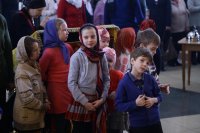 28-В Прощеное воскресенье епископ Амфилохий совершил Литургию в Андреевском соборе Усть-Каменогорска