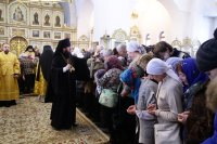 36-В Прощеное воскресенье епископ Амфилохий совершил Литургию в Андреевском соборе Усть-Каменогорска