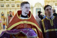 1-В Неделю четвертую Великого поста епископ Амфилохий совершил Литургию свт. Василия Великого в главном храме Усть-Каменогорска – Андреевском соборе