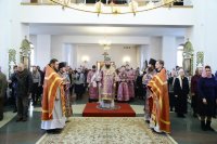 10-В Неделю четвертую Великого поста епископ Амфилохий совершил Литургию свт. Василия Великого в главном храме Усть-Каменогорска – Андреевском соборе