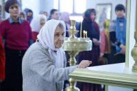 14-В Неделю четвертую Великого поста епископ Амфилохий совершил Литургию свт. Василия Великого в главном храме Усть-Каменогорска – Андреевском соборе