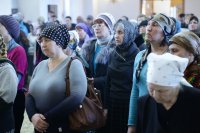 25-В Неделю четвертую Великого поста епископ Амфилохий совершил Литургию свт. Василия Великого в главном храме Усть-Каменогорска – Андреевском соборе