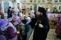 34-В Неделю четвертую Великого поста епископ Амфилохий совершил Литургию свт. Василия Великого в главном храме Усть-Каменогорска – Андреевском соборе