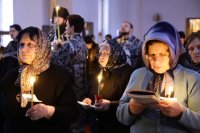 13-Начало чтения Великого покаянного канона в Андреевском кафедральном соборе Усть-Каменогорска