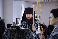 4-Во вторник первой седмицы Великого поста епископ Амфилохий продолжил чтение Великого канона прп. Андрея Критского