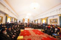 9-Патриарх Иерусалимский Феофил принял группу паломников из Восточного Казахстана во главе с епископом Амфилохием