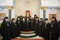 18-Патриарх Иерусалимский Феофил принял группу паломников из Восточного Казахстана во главе с епископом Амфилохием