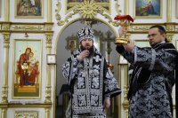 16-В среду первой седмицы Великого поста Управляющий Усть-Каменогорской епархией совершил Литургию Преждеосвященных Даров в Андреевском соборе