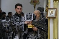 19-В среду первой седмицы Великого поста Управляющий Усть-Каменогорской епархией совершил Литургию Преждеосвященных Даров в Андреевском соборе