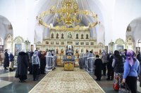 20-В среду первой седмицы Великого поста Управляющий Усть-Каменогорской епархией совершил Литургию Преждеосвященных Даров в Андреевском соборе