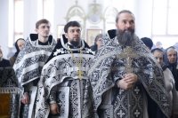 22-В среду первой седмицы Великого поста Управляющий Усть-Каменогорской епархией совершил Литургию Преждеосвященных Даров в Андреевском соборе