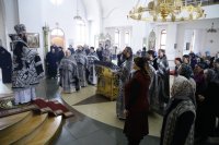 23-В среду первой седмицы Великого поста Управляющий Усть-Каменогорской епархией совершил Литургию Преждеосвященных Даров в Андреевском соборе