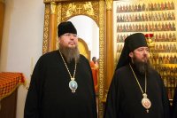 9-Епископ Амфилохий и иерархи Казахстанского Митрополичьего округа совершили Литургию в Горненском монастыре в Эйн-Кареме