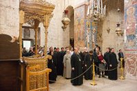 20-Епископ Амфилохий и иерархи Казахстанского Митрополичьего округа совершили Литургию в Горненском монастыре в Эйн-Кареме