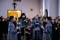 10-В четверг первой седмицы Великого поста епископ Амфилохий завершил чтение Покаянного канона св. Андрея Критского