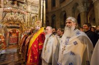 10-Глава Восточно-Казахстанской епархии и паломники земли Рудного Алтая приняли участие в ночной Литургии на Гробе Господнем