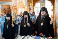 1-Члены Синода Православной Церкви Казахстана совершили литию на новом месте погребения приснопамятного митрополита Иосифа (Чернова) в Иверско-Серафимовском монастыре