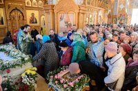 7-Члены Синода Православной Церкви Казахстана совершили литию на новом месте погребения приснопамятного митрополита Иосифа (Чернова) в Иверско-Серафимовском монастыре