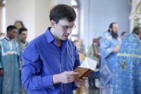 14-Епископ Амфилохий совершил утреню с чтением Акафиста Пресвятой Богородице в Андреевском кафедральном соборе в Усть-Каменогорске