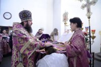 14-В день памяти великомученика Феодора Тирона епископ Амфилохий совершил Литургию свт. Иоанна Златоуста в главном храме Усть-Каменогорской епархии – Андреевском кафедральном соборе