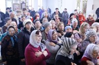30-В день памяти великомученика Феодора Тирона епископ Амфилохий совершил Литургию свт. Иоанна Златоуста в главном храме Усть-Каменогорской епархии – Андреевском кафедральном соборе