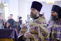 34-В день памяти великомученика Феодора Тирона епископ Амфилохий совершил Литургию свт. Иоанна Златоуста в главном храме Усть-Каменогорской епархии – Андреевском кафедральном соборе