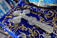 4-В праздник Успения Пресвятой Богородицы Епископ Амфилохий сослужил за Литургией Митрополиту Александру в главном храме Казахстана - Успенском соборе Астаны