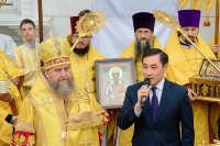 5-В Астане освящена мемориальная доска, в память о праздновании 1000-летия преставления равноапостольного князя Владимира
