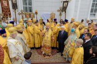6-В Астане освящена мемориальная доска, в память о праздновании 1000-летия преставления равноапостольного князя Владимира