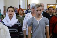 14-В праздник Святой Пятидесятницы Епископ Амфилохий совершил Божественную литургию в главном храме Восточного Казахстана