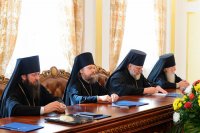 24-Епископ Амфилохий принял участие в заседании Синода Митрополичьего округа Русской Православной Церкви в Астане